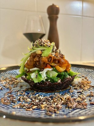 Korean Puffed Black Rice Bowl